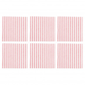 Papersoft Napkins Capri Red Cocktail Napkins (Pack of 20) - Set of 6 5"Sq (Folded) 10"Sq (Flat)