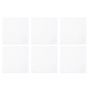 Papersoft Napkins Bianco Solid Cocktail Napkins (Pack of 20) - Set of 6 5"Sq (Folded) 10"Sq (Flat)