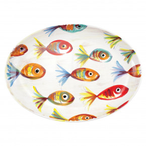 Pesci Colorati Oval Platter 17.5"L, 12.25"W