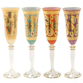 Regalia Assorted Champagne Glasses - Set of 4 9.75"H, 6 oz