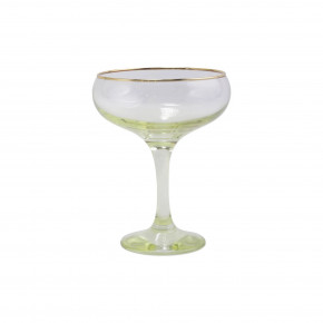 Rainbow Yellow Coupe Champagne Glass 5.25"H, 6 oz