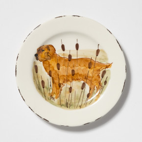 Wildlife Hunting Dog Salad Plate 8.5"D