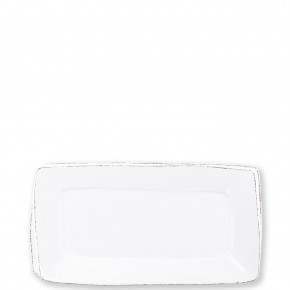 Lastra White Rectangular Platter 16.25"L, 8.5"W