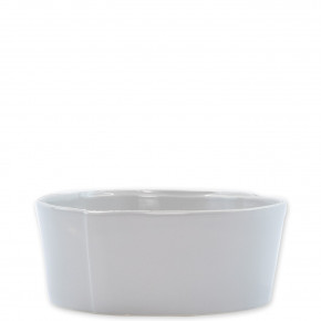 Lastra Light Gray Medium Serving Bowl 8.5"D, 3.5"H