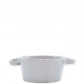 Lastra Light Gray Small Handled Bowl 5"D, 2.5"H