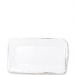 Melamine Lastra White Rectangular Platter 18"L, 10.75"W