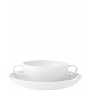 Domo White Consomme Cup & Saucer