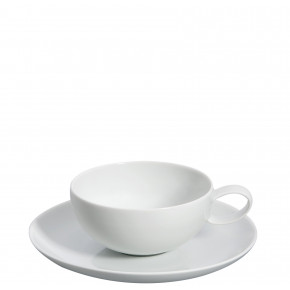 Domo White Breakfast Cup & Saucer