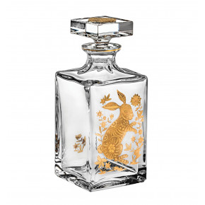 Golden Whisky Decanter With Gold Rabbit