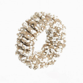 Sparkle Small White Napkin Ring