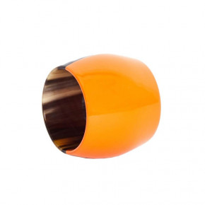 Horn & Lacquer Orange Horn Napkin Ring