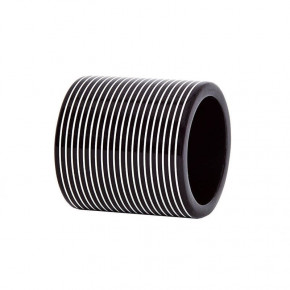 Lacquer Stripe Black/White Stripes Napkin Ring