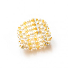 Pearl Cuff Small Pearl Gold Napkin Ring