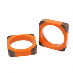 Quatro Small Orange Napkin Ring