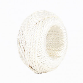 Rope White Napkin Ring