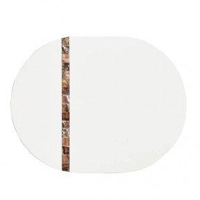 Lacquer/Shells White Shell 14" x 18" Oval Placemat