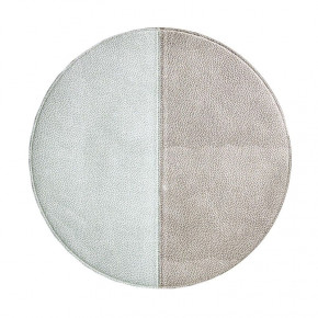 Split Reversible Silver/Blue 15" Round Placemat