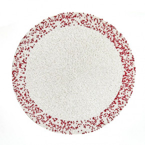 Splatter Red &White 15" Round Placemat