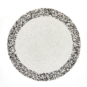 Splatter Black/White 15" Round Placemat