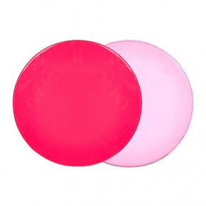 Patent Leather Round Reversible Pink/Fuchsia 15" Placemat