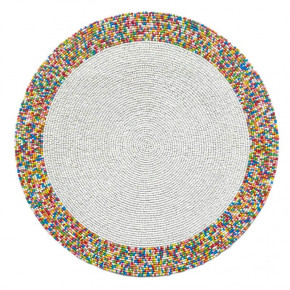 Sprinkles White/Multi 15" Round Placemat