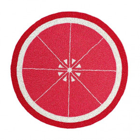 Grapefruit Pink 15" Round Placemat