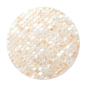 Luminescent Fan Pearl 15" Round Placemat