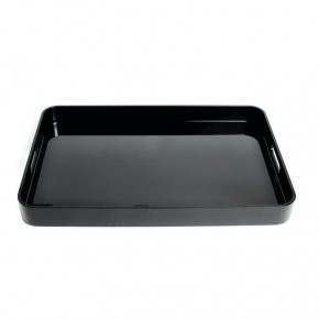 Black 16" x 24" x 2" Large Lacquer Tray