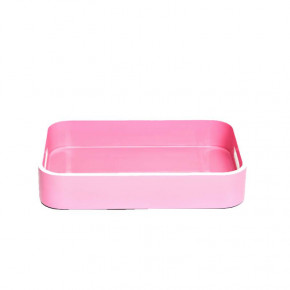 Pink 8" x 12" x 2" Small Lacquer Tray