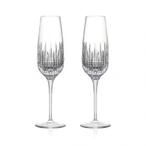 Lismore Diamond Essence Flute 10.5 oz Set of 2