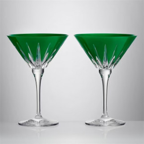 New Year martini Firework, Set of 2 Green