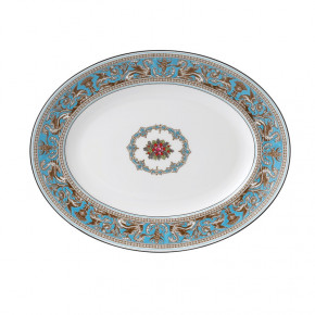 Florentine Turquoise Oval Platter 35.7cm 14in
