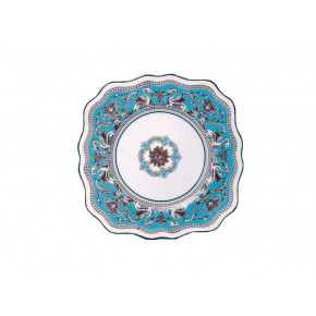 Florentine Turquoise Square Dessert Plate 8"