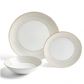 Gio Gold Dinnerware Set 12 Pieces, Boxed