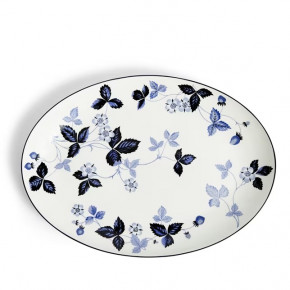 Wild Strawberry Inky Blue Oval Serving Plate 29.8 cm 11.7 in