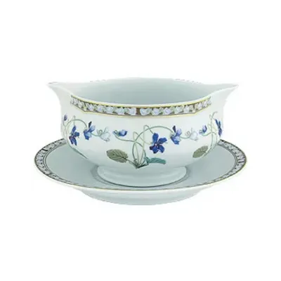 Imperatrice Eugenie Sauce Boat Blue/Gold 17.5 Cm 30 Cl