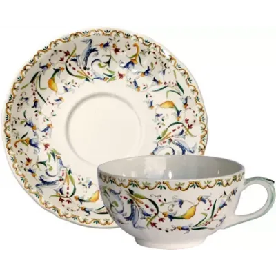 Toscana Breakfast Cups & Saucers 13 oz - 7" dia Set of 2