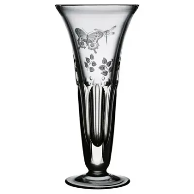 Springtime Clear Footed Vase 6"