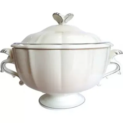 Filet Taupe Soup Tureen 1 gallon / 135 oz