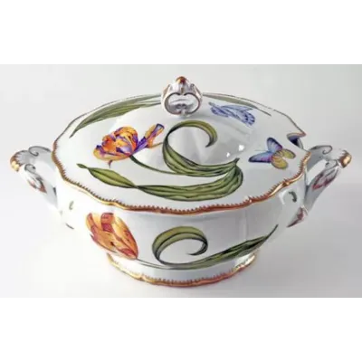 Old Master Tulips Rd Soup Tureen 96 oz 13 in Rd