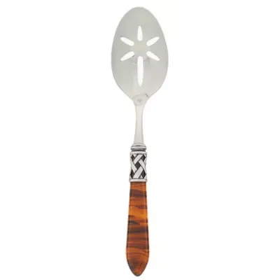Aladdin Antique Tortoiseshell Slotted Serving Spoon