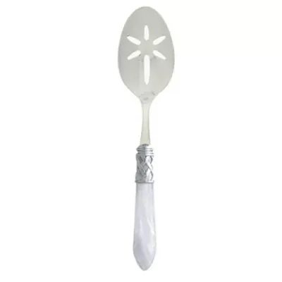 Aladdin Brilliant White Slotted Serving Spoon