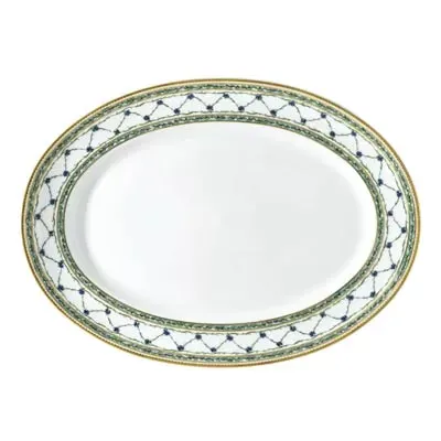 Allee Royale/Allee Du Roy Oval Dish/Platter Small 14.2 X 10.2 in