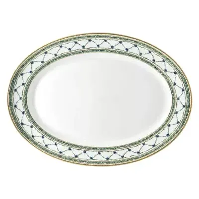 Allee Royale/Allee Du Roy Oval Dish/Platter Large 16.1 X 11.8 in