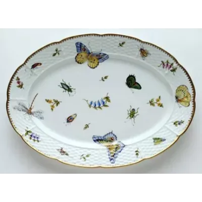 Spring in Budapest Oval Platter 14 in Long 9 in Wide