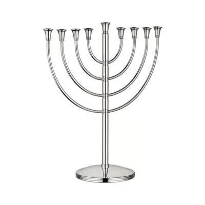 Judaique Silver Plated Menorah