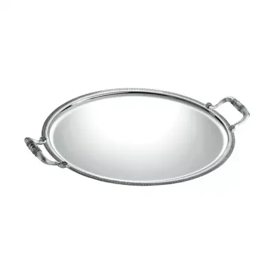 Malmaison Silver Plated Oval Serving Tray with Handles