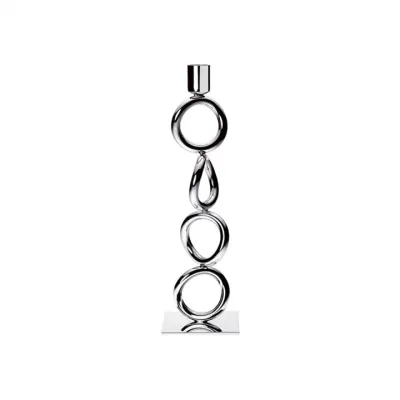 Vertigo 4 Ring Candlestick Silverplated