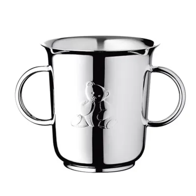 Charlie Bear Silver Plated Double-Handled Baby Cup