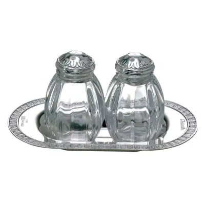 Malmaison Salt and Pepper Shakers on Tray